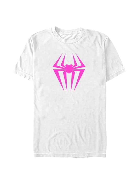 Men's Spider-Man: Across the Spider-Verse Spider-Gwen Logo Graphic Tee White 2X Large