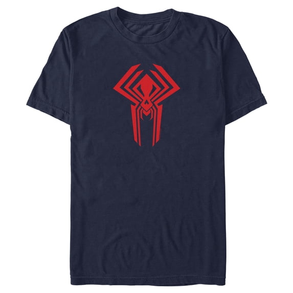 Men's Spider-Man: Across the Spider-Verse Spider-Man 2099 Logo Graphic Tee Navy Blue 3X Large