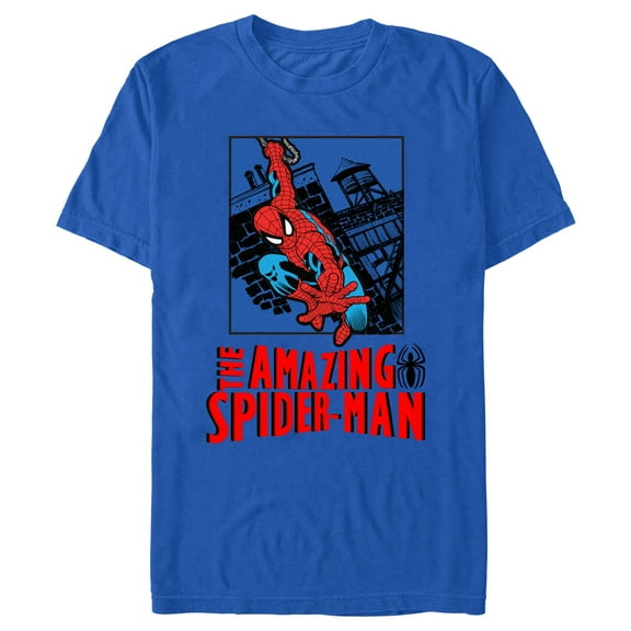 Men's Spider-Man Action Pose Logo Graphic T-Shirt