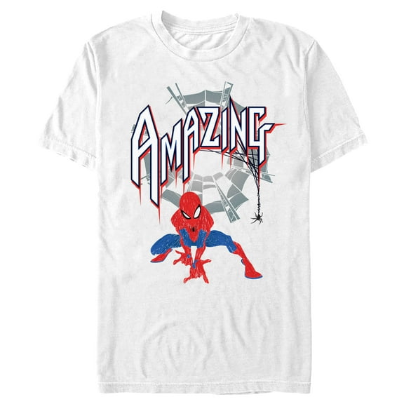 Men's Spider-Man Amazing Hero Pose  Graphic T-Shirt