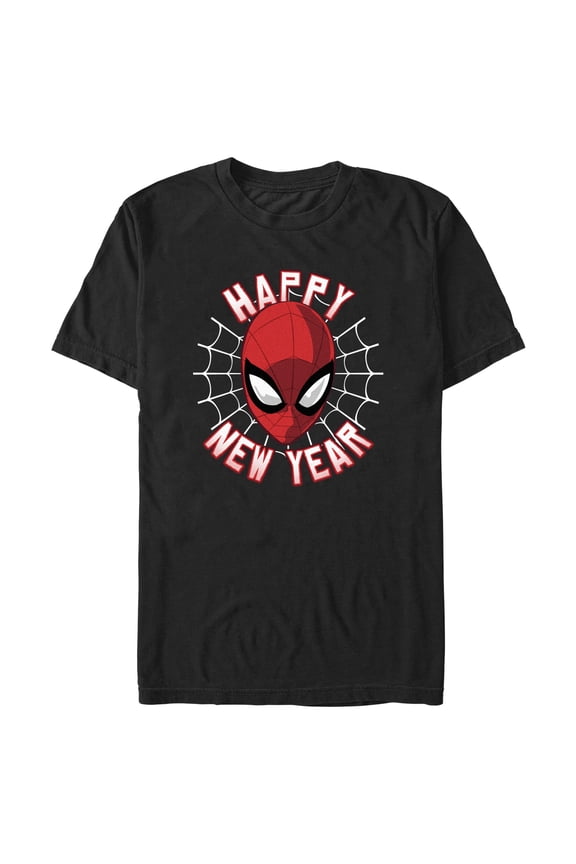 Men's Spider-Man Happy New Year Graphic T-Shirt