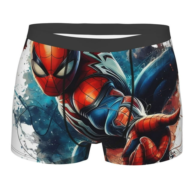 Men's Spider Man Movie Prints Underwear Boxer Briefs For Spiderman ...