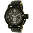 thumbnail image 1 of Men's Spider-Man SPM149 Black Leather Quartz Fashion Watch, 1 of 3