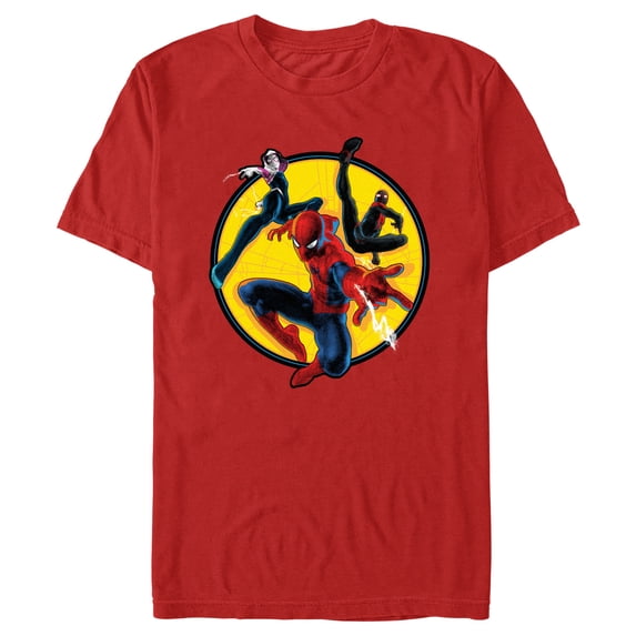 Men's Spider-Man Superhero Team Graphic T-Shirt
