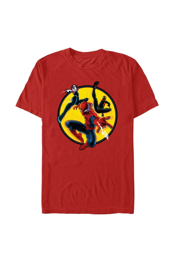 Men's Spider-Man Superhero Team Graphic T-Shirt