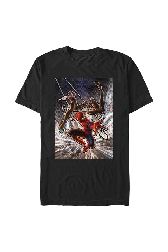 Men's Spider-Man Superhero Team in Action  Graphic T-Shirt