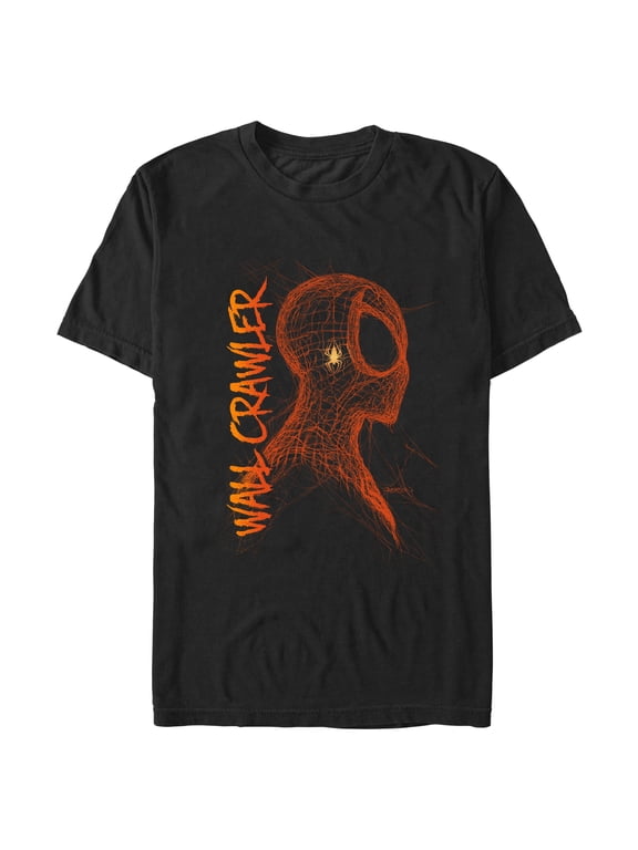 Men's Spider-Man Wall Crawler Side Profile Graphic T-Shirt