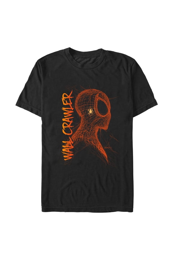 Men's Spider-Man Wall Crawler Side Profile Graphic T-Shirt