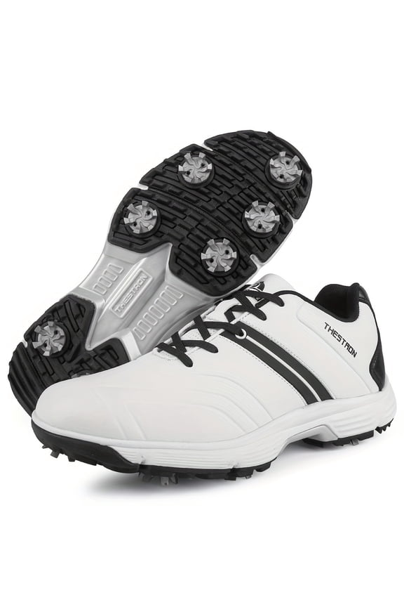 [Men's Spikes Golf Shoes] Non-Slip Professional Men's Golf Shoes | Big Size 39-49 | Outdoor Sport Training Sneakers