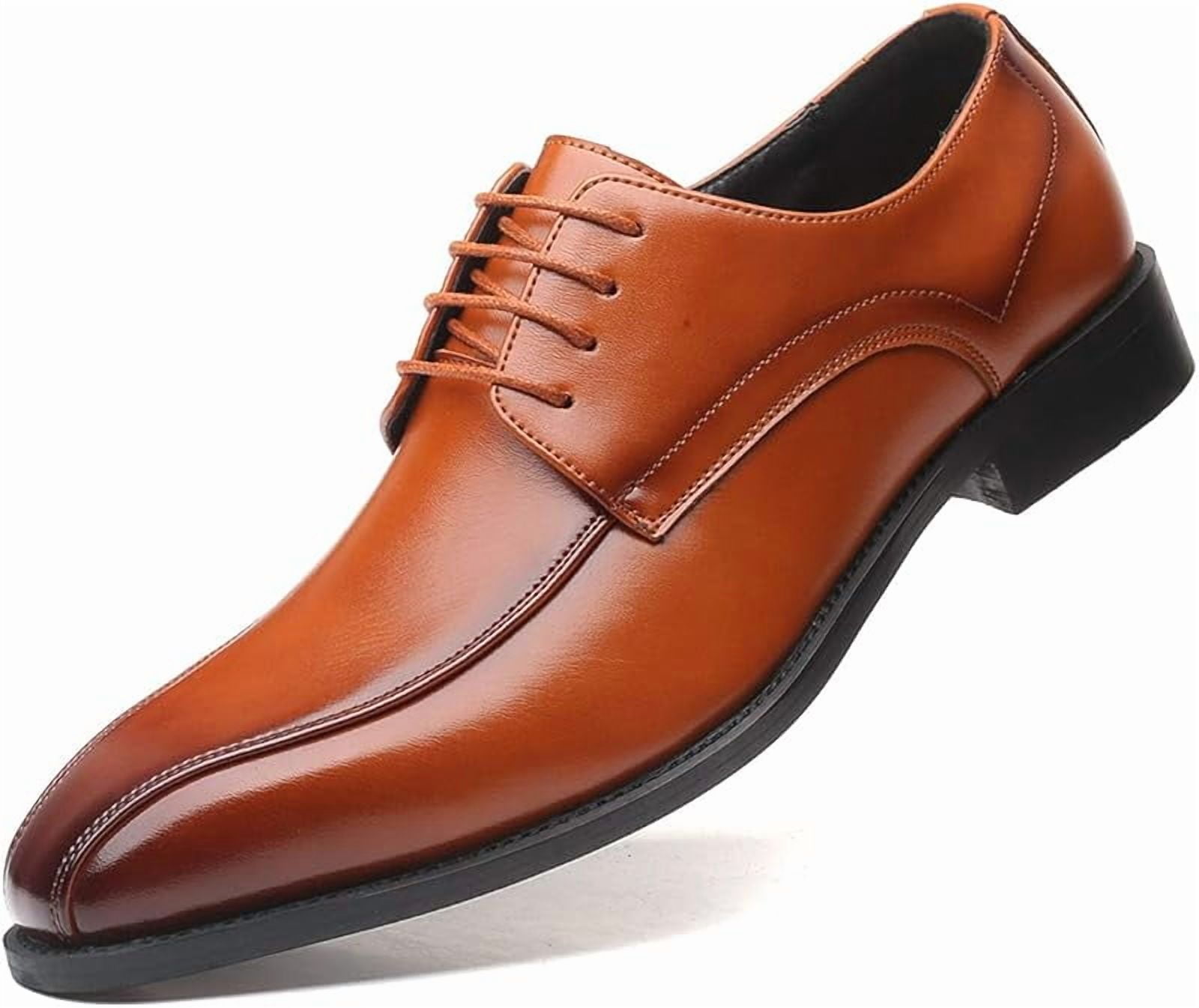 Men's Split-Toe Oxford Formal Lace Up Dress Shoes for Men - Walmart.com
