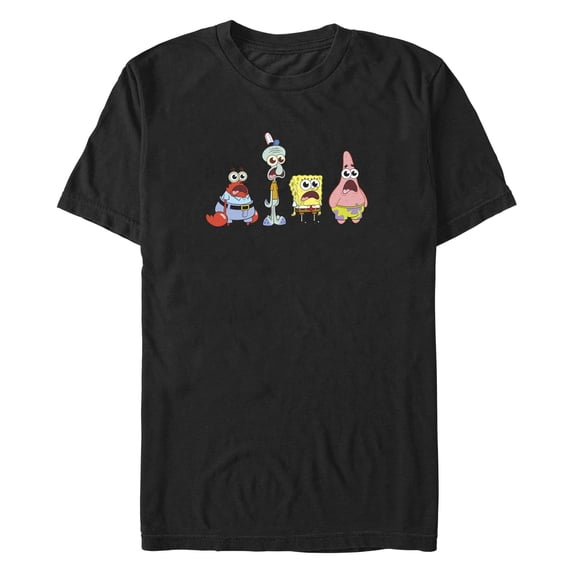 Men's SpongeBob SquarePants Group Stare Graphic T-Shirt