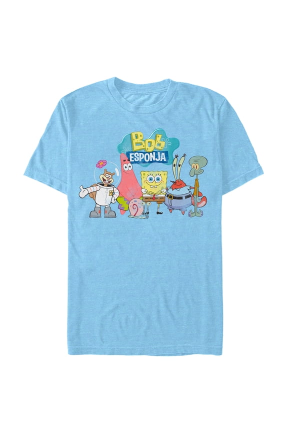 Men's SpongeBob SquarePants Character Group Graphic T-Shirt