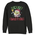 thumbnail image 1 of Men's SpongeBob SquarePants Christmas Santa Beard  Sweatshirt Black 2X Large, 1 of 3