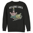 thumbnail image 1 of Men's SpongeBob SquarePants Christmas Welcome Santa Sweatshirt Black 2X Large, 1 of 3