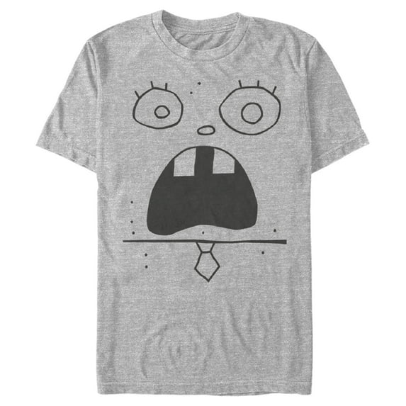 Men's SpongeBob SquarePants DoodleBob Expression Graphic Tee Athletic Heather 3X Large