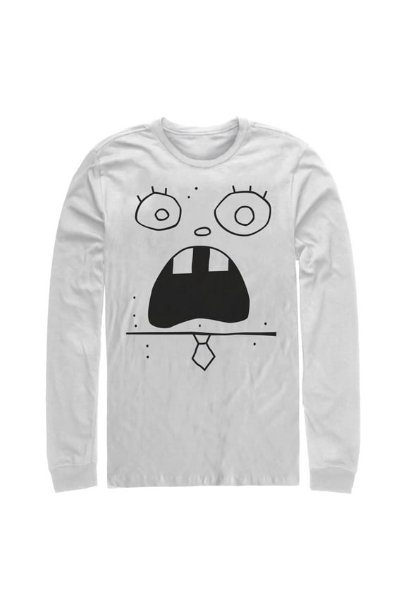 Men's SpongeBob SquarePants DoodleBob Expression  Long Sleeve Shirt