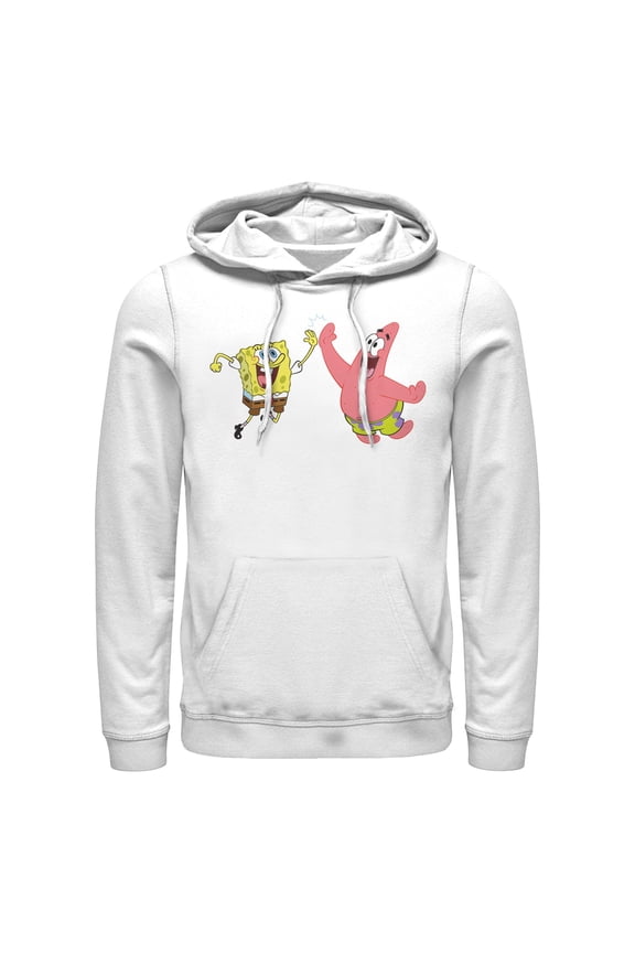 Men's SpongeBob SquarePants Duo High Five Pull Over Hoodie