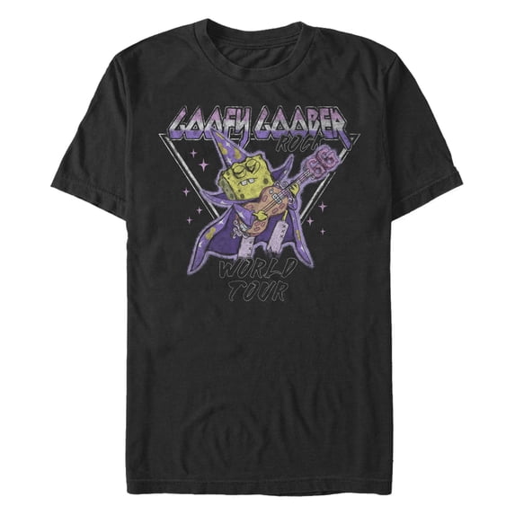 Men's SpongeBob SquarePants Goofy Goober World Tour Graphic T-Shirt