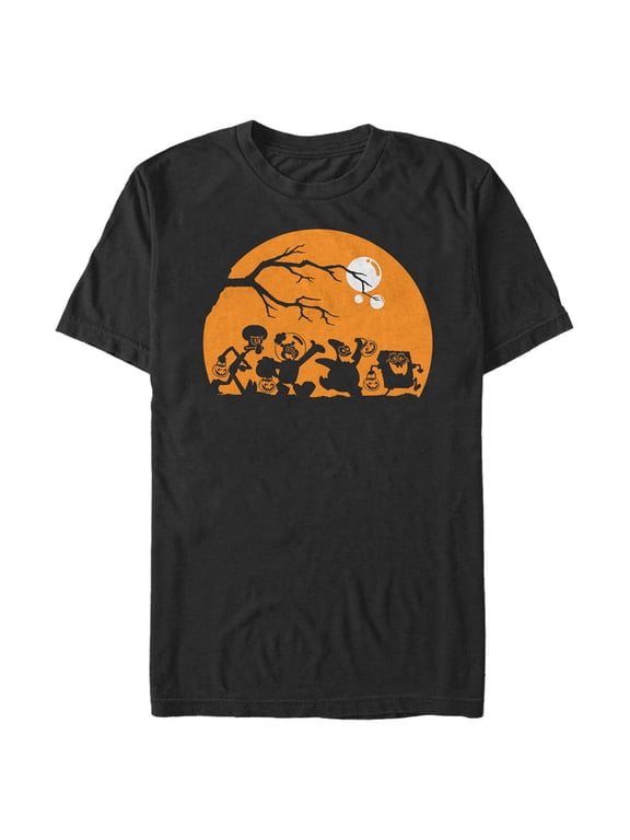 Men's SpongeBob SquarePants Halloween Trick or Treat Graphic Tee Black 5X Large