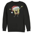 thumbnail image 1 of Men's SpongeBob SquarePants Happy Santa  Sweatshirt Black X Large, 1 of 3