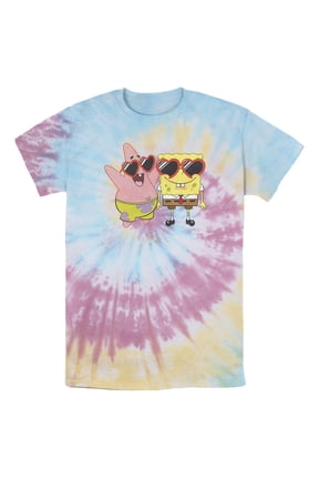 Men's SpongeBob SquarePants Patrick in Heart-Shaped Sunglasses Graphic Tee Tie Dye 2X Large