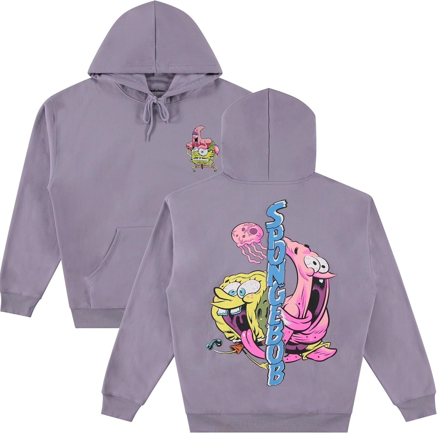 Men s SpongeBob SquarePants Pullover Hoodie Adult Sizes S 2XL Walmart