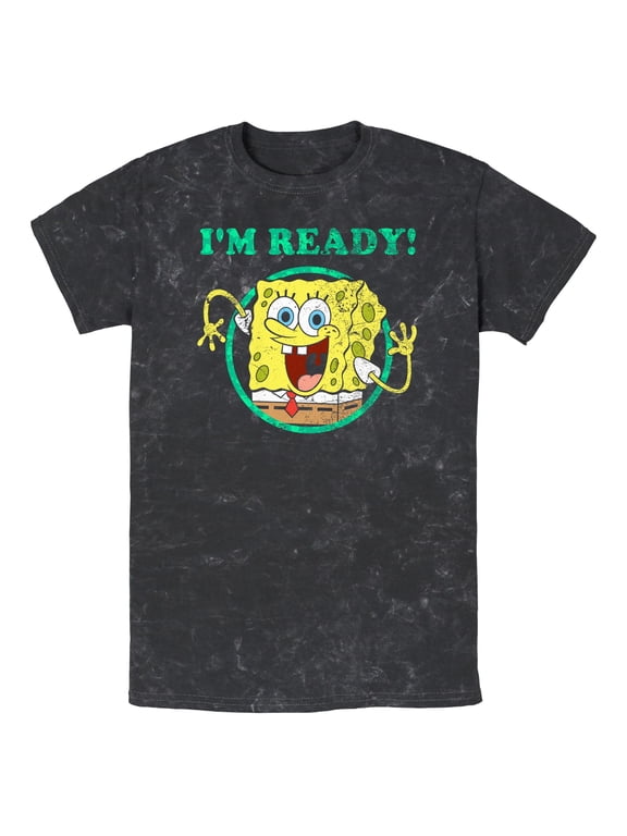 Men's SpongeBob SquarePants Ready for St. Patrick's Day Graphic T-Shirt