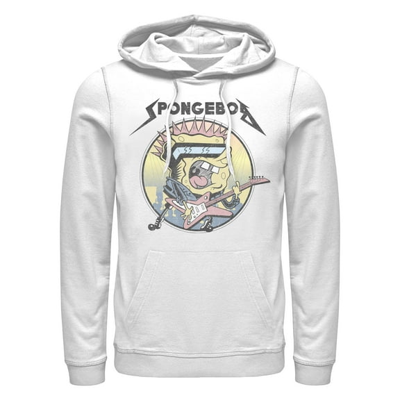 Men's SpongeBob SquarePants Retro Sponge Rock  Pull Over Hoodie