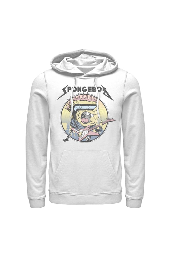 Men's SpongeBob SquarePants Retro Sponge Rock Pull Over Hoodie