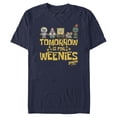 thumbnail image 1 of Men's SpongeBob SquarePants Sponge on the Run Tomorrow Weenies Friends  Graphic Tee Navy Blue Small, 1 of 4