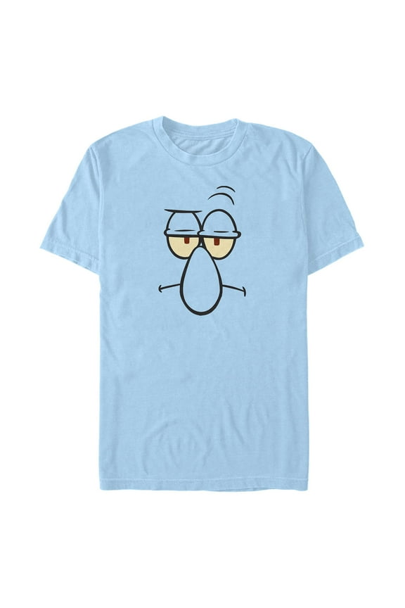 Men's SpongeBob SquarePants Squidward Face Graphic T-Shirt