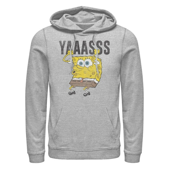 Men's SpongeBob SquarePants Yasss Cheer Pull Over Hoodie