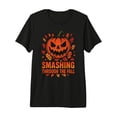 thumbnail image 1 of Men's Spooky Smashing Pumpkin Fall Graphic T-Shirt, 1 of 6