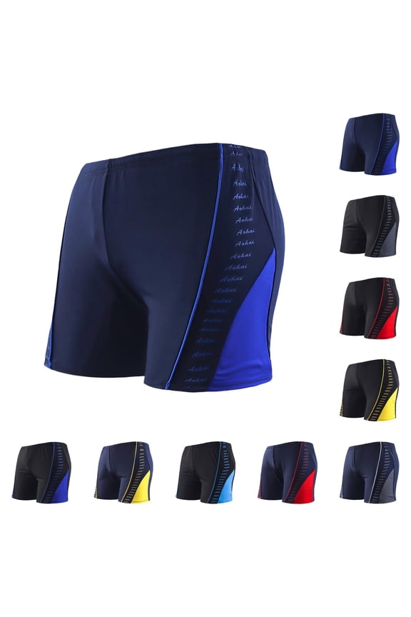 Men's Sport Casual Style Colour Block Holiday Swimming Shorts Board Suit Dissolving Mens Swim Trunks Mens Swim Trunks with Compression Liner Mens Swim Trunk Flag Overalls