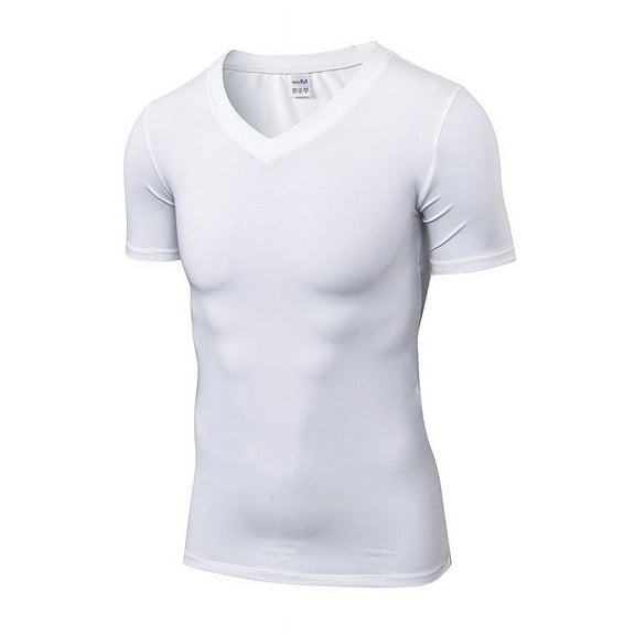 Men's Sport Compression Casual Quick-Dry Fitness Workout Tight Short Sleeve Sportwear Tops T-shirt