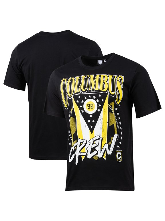 Men's Sport Design Sweden Black Columbus Crew Old School Graphic Relaxed T-Shirt