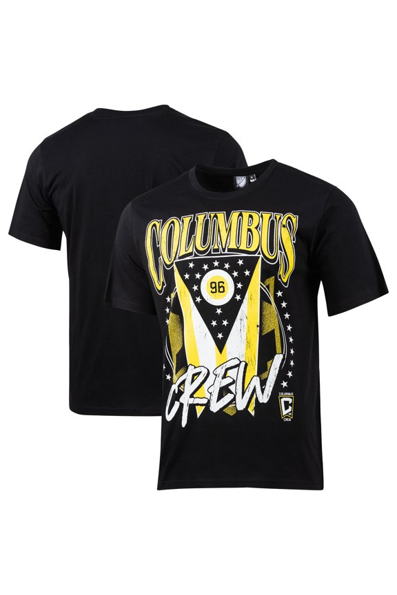 Men's Sport Design Sweden Black Columbus Crew Old School Graphic Relaxed T-Shirt