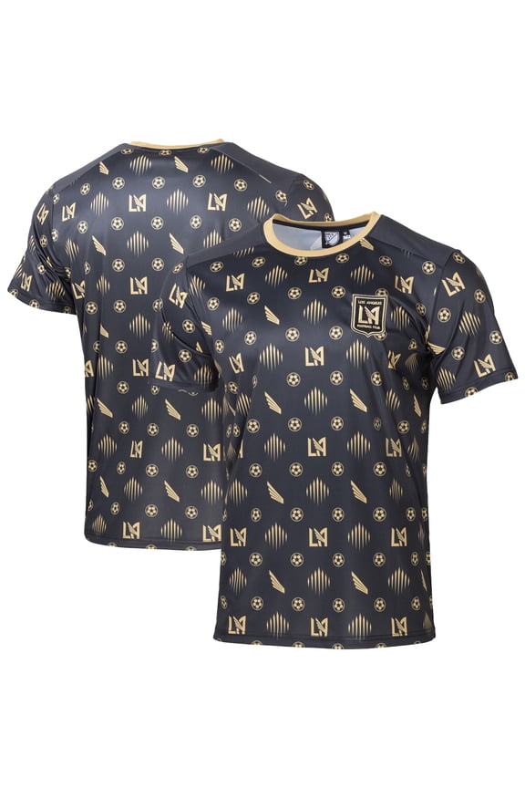 Men's Sport Design Sweden Black LAFC Sublimated Crest T-Shirt