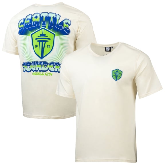 Men's Sport Design Sweden  Cream Seattle Sounders FC Heritage Badge T-Shirt