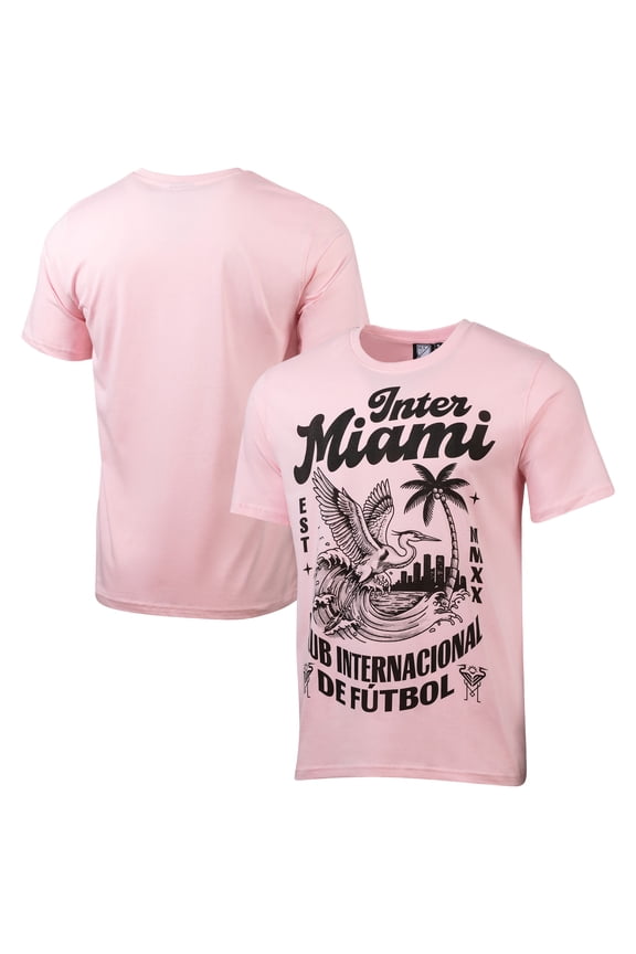 Men's Sport Design Sweden Pink Inter Miami CF Founders Script Relaxed T-Shirt