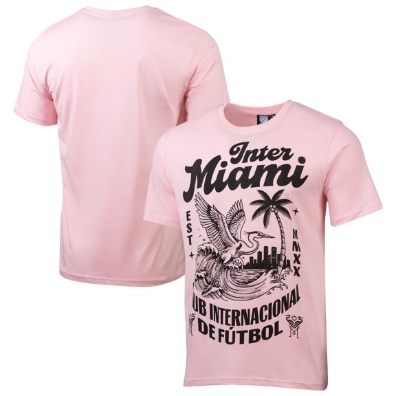 Men's Sport Design Sweden Pink Inter Miami CF Founders Script Relaxed T-Shirt