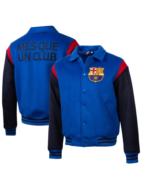 Men's Sport Design Sweden Royal Barcelona Victory Varsity Full-Snap Jacket