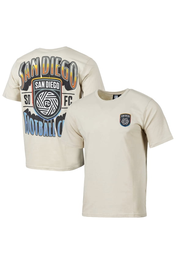Men's Sport Design Sweden Tan San Diego FC Heritage Badge T-Shirt