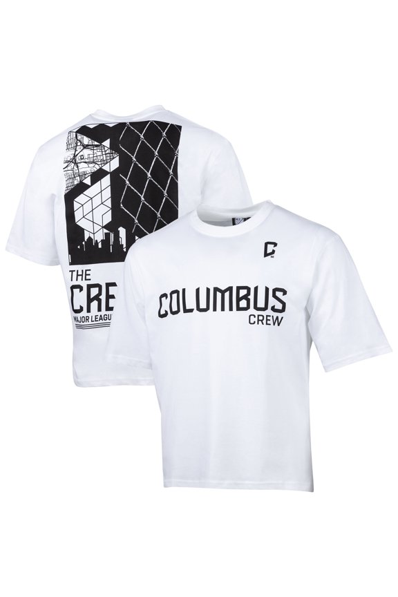 Men's Sport Design Sweden White Columbus Crew Celestial Oversized Graphic T-Shirt