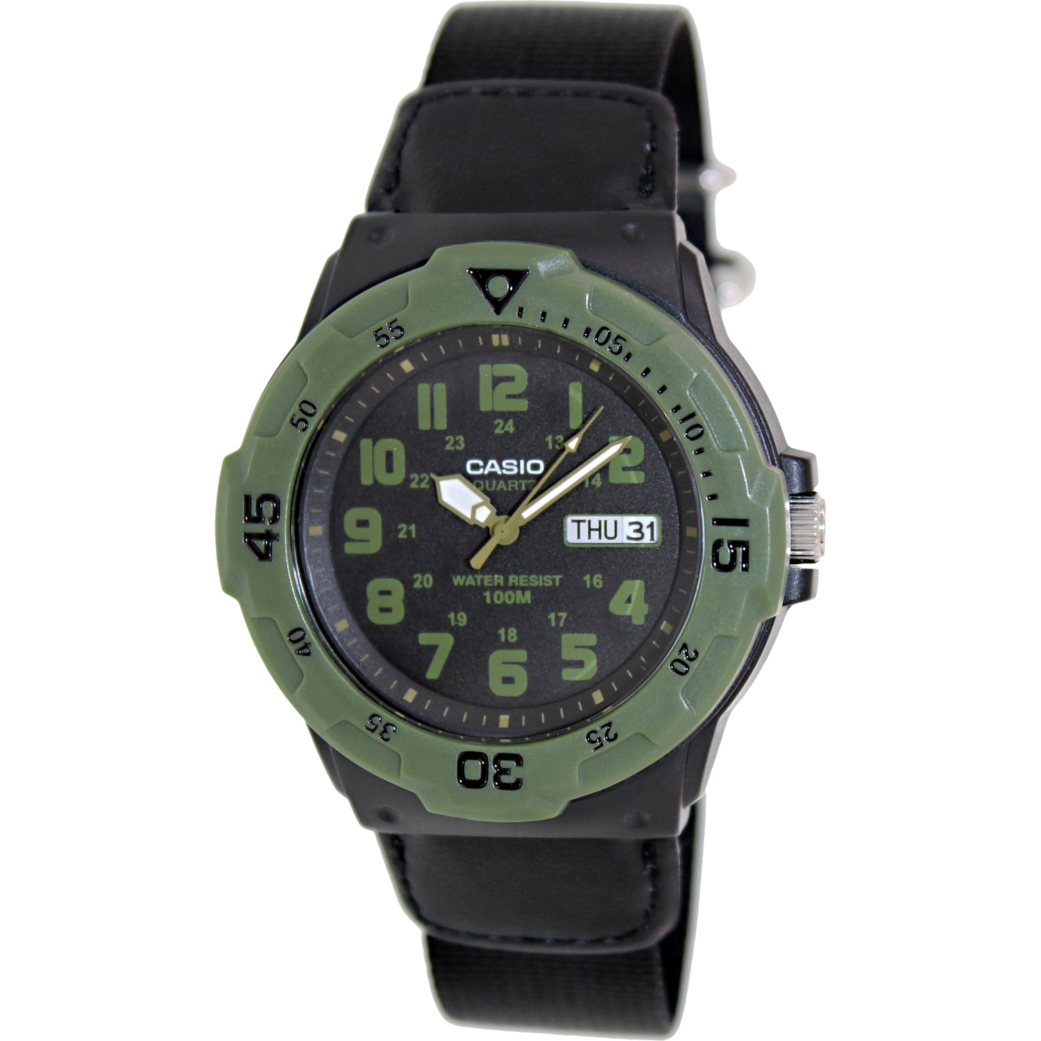 Men's Sport MRW200HB-1BV Black Nylon Japanese Quartz Fashion Watch