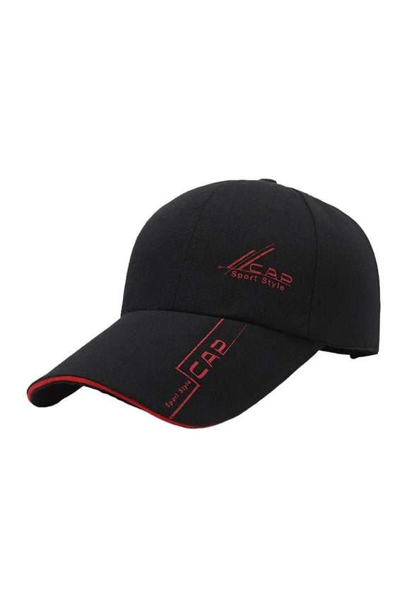 Men's Sport Performance Cap, Matte Finish Breathable Baseball Hat with Curved Brim, Moisture-Wicking for Running, Gym & Outdoor Sports Red