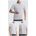 thumbnail image 1 of Men's Sport Shirt, Active Short Sleeve Workout Top with Stand Collar and Half Zip, Breathable Fitness Apparel for Training and Casual Wear, 1 of 9