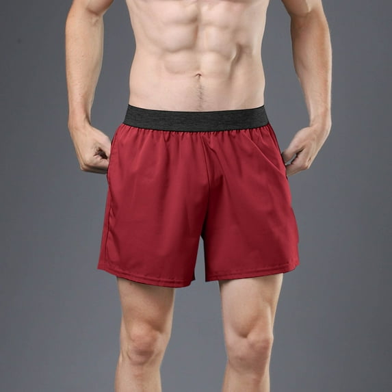 Men's Sport Shorts Mens Walking Shorts Men's Shorts Clearance, Mens Vacation Shorts Fitted Shorts Men Men’s Short Mens Stretch Waist Shorts, Wine, L