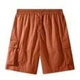 thumbnail image 1 of Men's Sport Shorts Summer Casual Comfortable Solid Color Pocket Suit Shorts Gray, 1 of 7