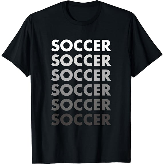 Men's Sport Soccer T-Shirt Gift Crew Neck Tee Gift